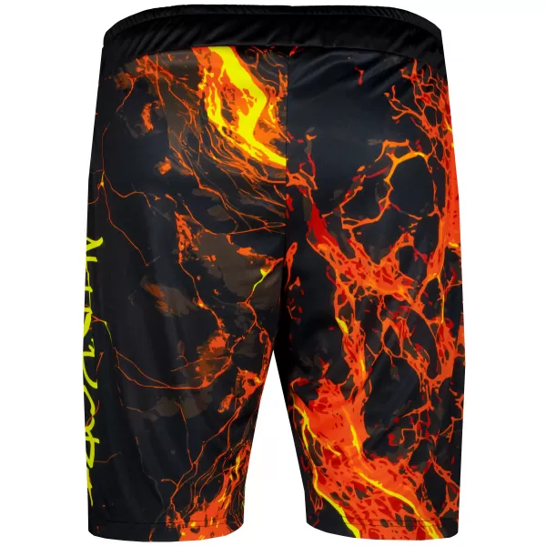  Die funktionalen Shorts von Männern Premium ALTISPORT VOJ/ALM071KRA01 SCHWARZ -AUSGELB 