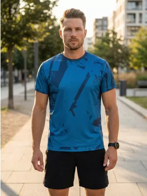 Männer funktionaler T -Shirt Premium ALTISPORT VOJ/ALM079TR01 BLAU