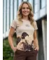 Frauenfunktional T -Shirt Premium ALTISPORT VOJ/ALW090TR01 BRAUN