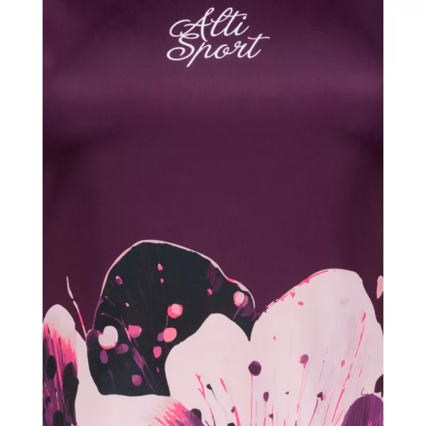  Frauenfunktional T -Shirt Premium ALTISPORT VOJ/ALW090TR01 BURGUND 