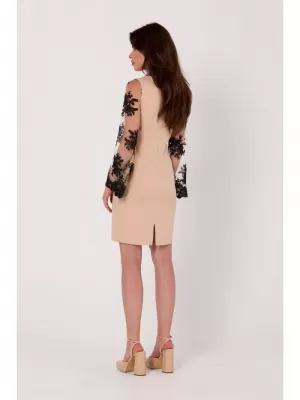 Kleid MAKOVER K182 BEIGE