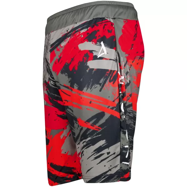  Die funktionalen Shorts von Männern Premium ALTISPORT VOJ/ALM014KRA01 SCHWARZ -RED 