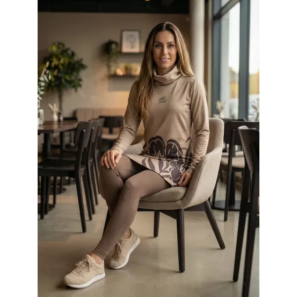  Damen erweitertes Premium -Sweatshirt ALTISPORT VOJ/ALW0107MI06 BRAUN 