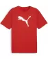 Herren-T-Shirt PUMA TEAMRISE LOGO JERSEY COTTON 658705_01 PUMA ROT/PUMA WEIß