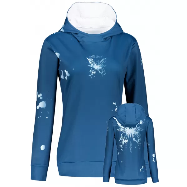  Funktionaler Sweatshirt -Prämie von Frauen ALTISPORT VOJ/ALW077MI01 BLAU 
