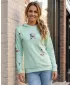 Funktionaler Sweatshirt -Prämie von Frauen ALTISPORT VOJ/ALW077MI01 GRÜN -ORANGE