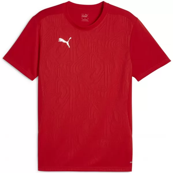  Herren -funktionales Hemd PUMA TEAMFINAL TRAINING JERSEY 658557_01 PUMA ROT/PUMA SILBER 