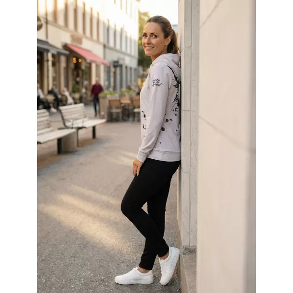  Funktionaler Sweatshirt -Prämie von Frauen ALTISPORT VOJ/ALW077MI01 GRAU -BLACK 