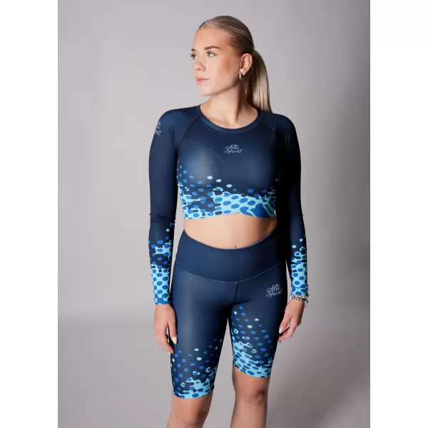  Frauen -Leggings über den Knien Premium ALTISPORT VOJ/ALW109LEG02 KÖNIGLICH 