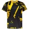 Männer funktionaler T -Shirt Premium ALTISPORT VOJ/ALM079TR01 SCHWARZ -AUSGELB