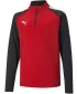 Baby Sweatshirt PUMA TEAMLIGA 1/4 ZIP TOP JR 657237_01 PUMA ROT/PUMA SCHWARZ