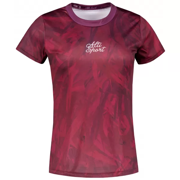  Hochwertiges Funktions-T-Shirt für Damen ALTISPORT VOJ/ALW096TR01 BURGUND 