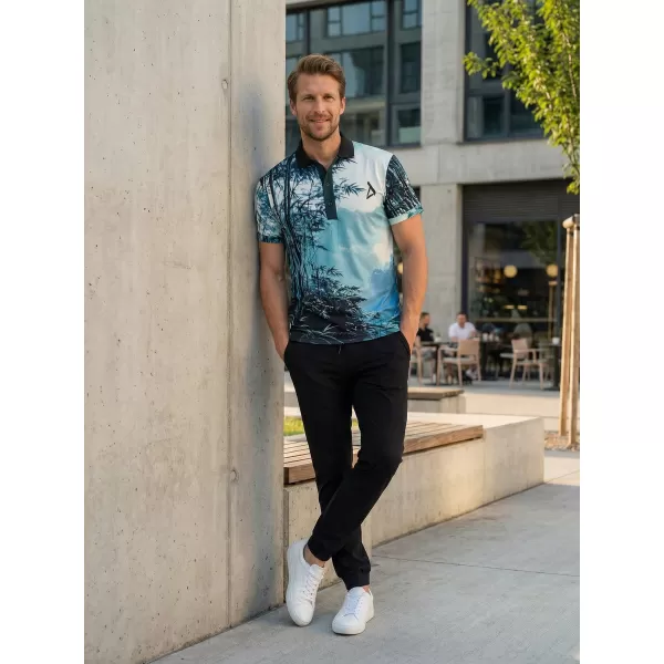  Herrenfunktional T -Shirt mit Premium -Kragen ALTISPORT VOJ/ALM103TR05 BAMBUS 