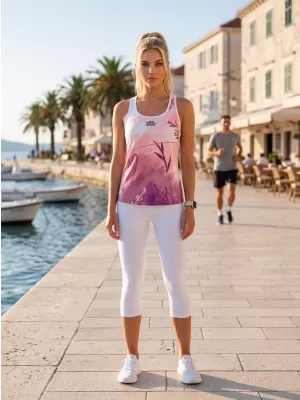 Hochwertiges Funktions-Tanktop für Damen ALTISPORT VOJ/ALW083TIL01 WEIß ROSA