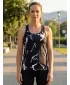 Funktionaler Tanktoper der Frauen auf Prämie ALTISPORT VOJ/ALW052TIL01 SCHWARZ