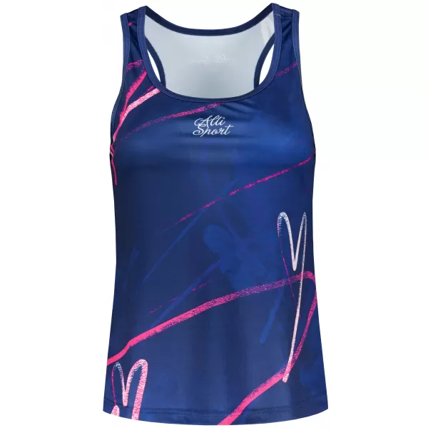  Funktionaler Tanktoper der Frauen auf Prämie ALTISPORT VOJ/ALW082TIL01 DUNKELBLAU 