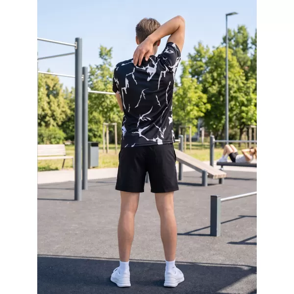  Männer funktionaler T -Shirt Premium ALTISPORT VOJ/ALM052TR01 SCHWARZ 