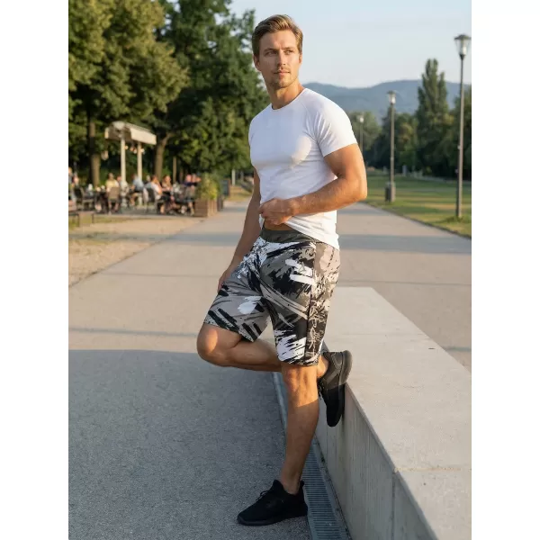 Die funktionalen Shorts von Männern Premium ALTISPORT VOJ/ALM014KRA01 SCHWARZ -GRAY 