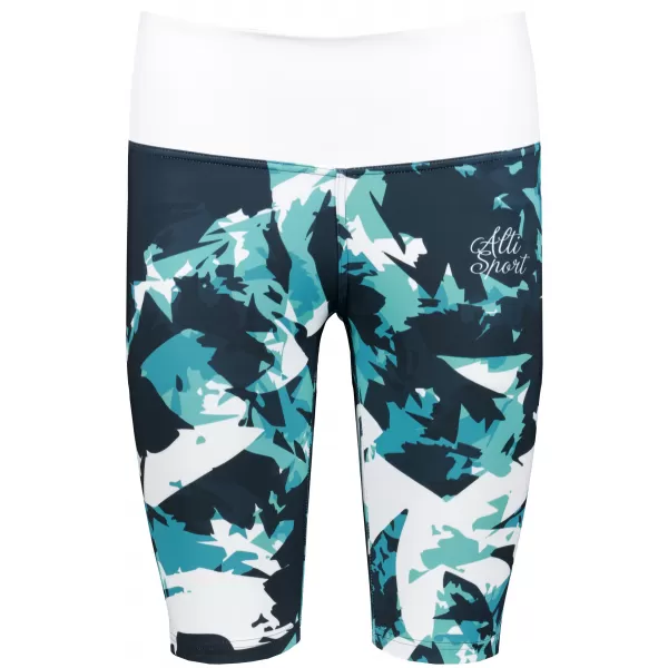  Frauen -Leggings über den Knien Premium ALTISPORT VOJ/ALW110LEG02 BLAU -WHITE 