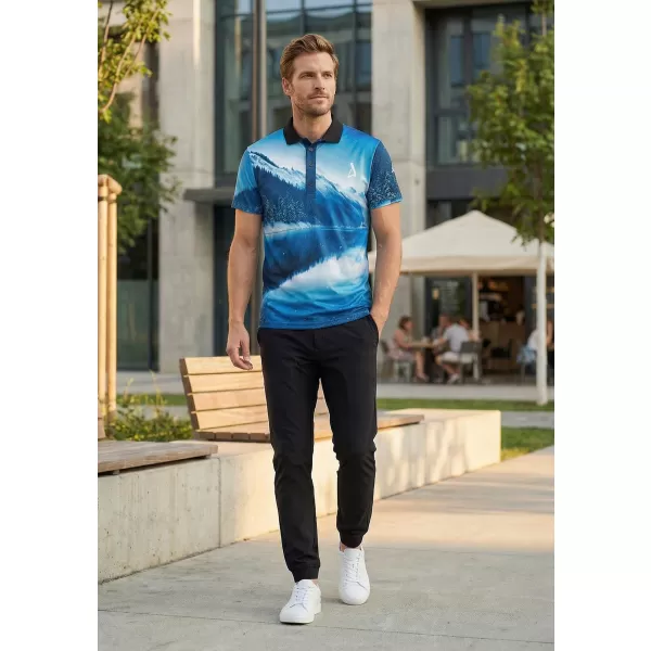  Herrenfunktional T -Shirt mit Premium -Kragen ALTISPORT VOJ/ALM103TR05 SCHNEE 