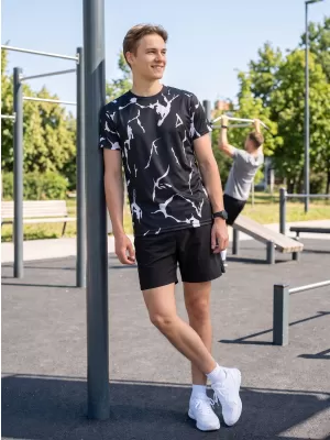 Männer funktionaler T -Shirt Premium ALTISPORT VOJ/ALM052TR01 SCHWARZ