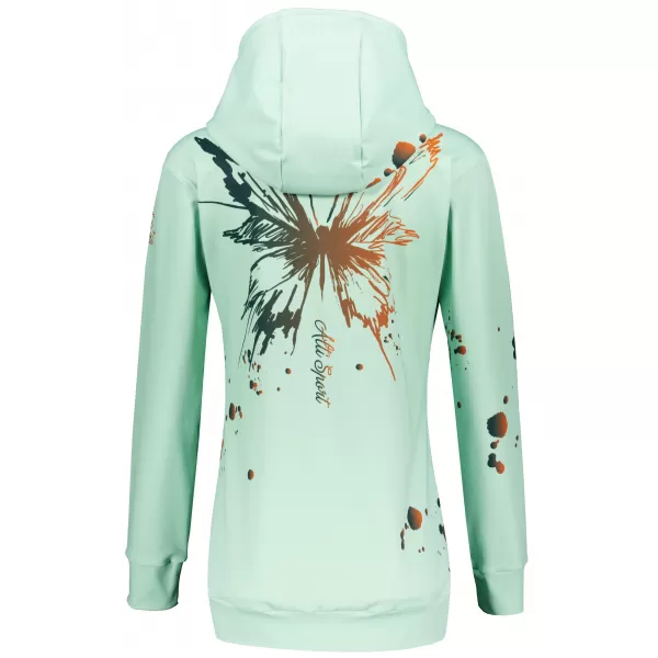  Funktionaler Sweatshirt -Prämie von Frauen ALTISPORT VOJ/ALW077MI01 GRÜN -ORANGE 