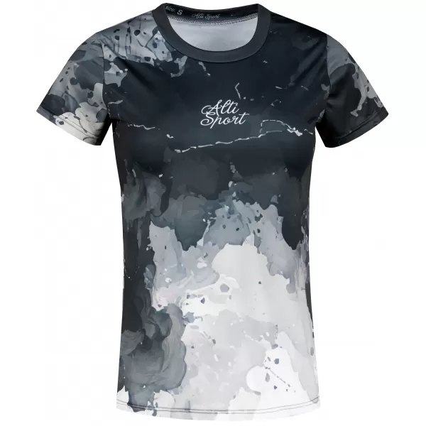  Frauenfunktional T -Shirt Premium ALTISPORT VOJ/ALW089TR01 SCHWARZ 