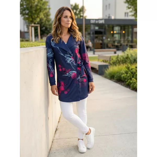  Frauen -Sweatshirt -Premium -Tasche für Frauen ALTISPORT VOJ/ALW104MI05 MARINE/PINK 