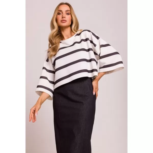  Damen-Sweatshirt MOE M844 WEIß 