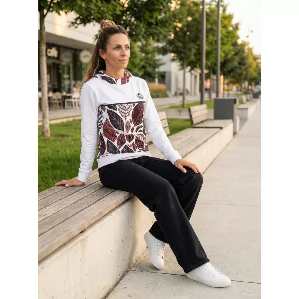  Funktionaler Sweatshirt -Prämie von Frauen ALTISPORT VOJ/ALW061MI01 WEIß/BURGUNDER 