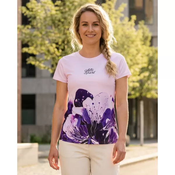  Frauenfunktional T -Shirt Premium ALTISPORT VOJ/ALW090TR01 LILA 
