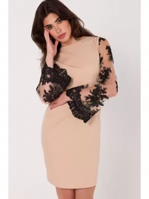 Kleid MAKOVER K182 BEIGE