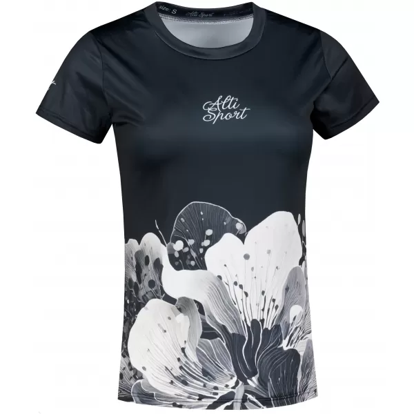 Frauenfunktional T -Shirt Premium ALTISPORT VOJ/ALW090TR01 SCHWARZ 