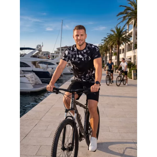  Männer funktionaler T -Shirt Premium ALTISPORT VOJ/ALM108TR01 SCHWARZ 