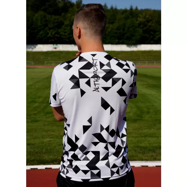  Männer funktionaler T -Shirt Premium ALTISPORT VOJ/ALM108TR01 WEIß 
