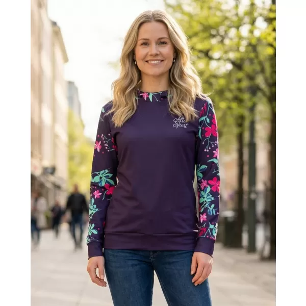  Funktionaler Sweatshirt -Prämie von Frauen ALTISPORT VOJ/ALW063MI01 FUCHSIE 