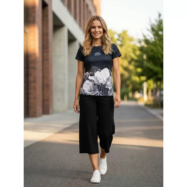  Frauenfunktional T -Shirt Premium ALTISPORT VOJ/ALW090TR01 SCHWARZ 