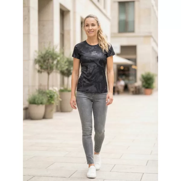  Frauenfunktional T -Shirt Premium ALTISPORT VOJ/ALW096TR01 SCHWARZ 