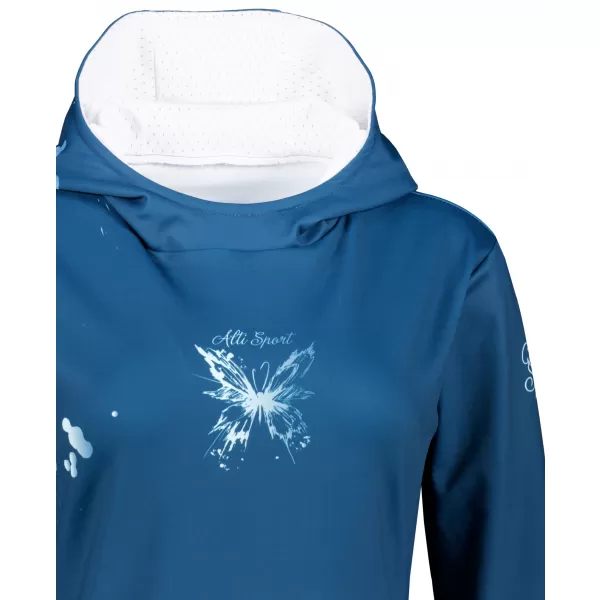  Funktionaler Sweatshirt -Prämie von Frauen ALTISPORT VOJ/ALW077MI01 BLAU 