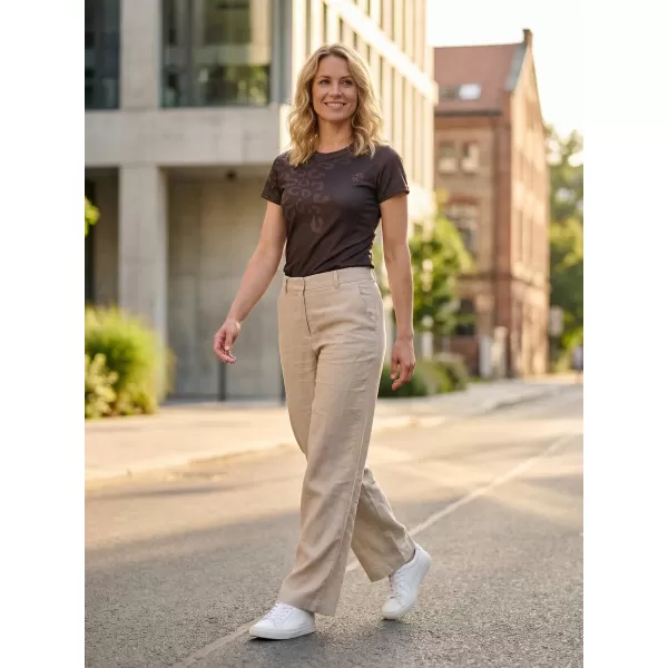  Frauenfunktional T -Shirt Premium ALTISPORT VOJ/ALW047TR01 DUNKELBRAUN 