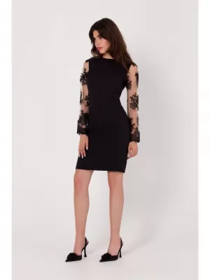 Kleid MAKOVER K182 SCHWARZ