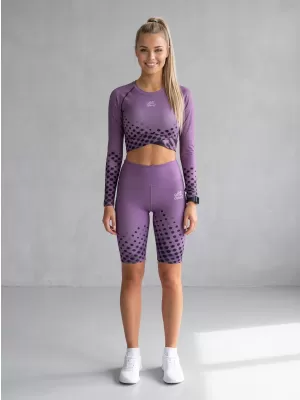 Frauen -Leggings über den Knien Premium ALTISPORT VOJ/ALW109LEG02 LILA