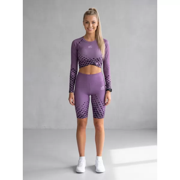  Frauen -Leggings über den Knien Premium ALTISPORT VOJ/ALW109LEG02 LILA 