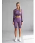 Frauen -Leggings über den Knien Premium ALTISPORT VOJ/ALW109LEG02 LILA