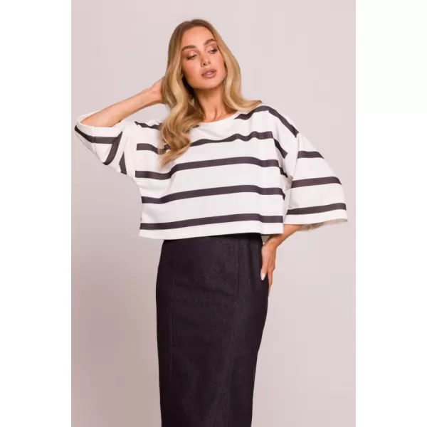  Damen-Sweatshirt MOE M844 WEIß 