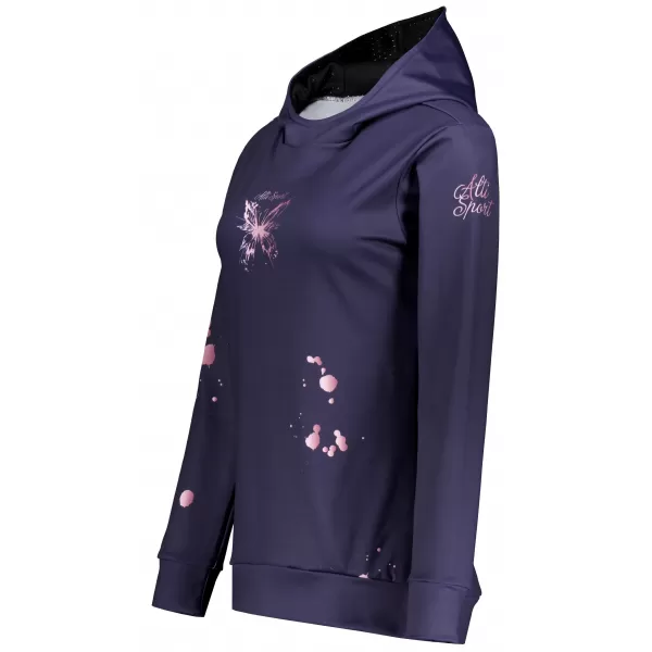  Funktionaler Sweatshirt -Prämie von Frauen ALTISPORT VOJ/ALW077MI01 DUNKELVIOLETT/ROSA 