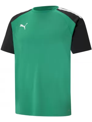 Herren -funktionales Hemd PUMA TEAMPACER JERSEY 704919_05 PFEFFERGRÜN/ SCHWARZ/ WEIß