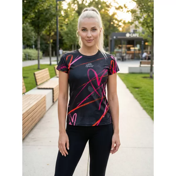  Hochwertiges Funktions-T-Shirt für Damen ALTISPORT VOJ/ALW082TR01 SCHWARZ 