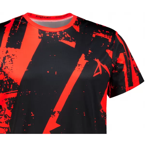  Männer funktionaler T -Shirt Premium ALTISPORT VOJ/ALM079TR01 SCHWARZ -RED 