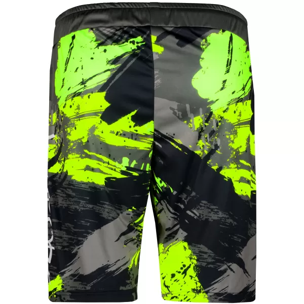  Die funktionalen Shorts von Männern Premium ALTISPORT VOJ/ALM014KRA01 SCHWARZ -GREEN 